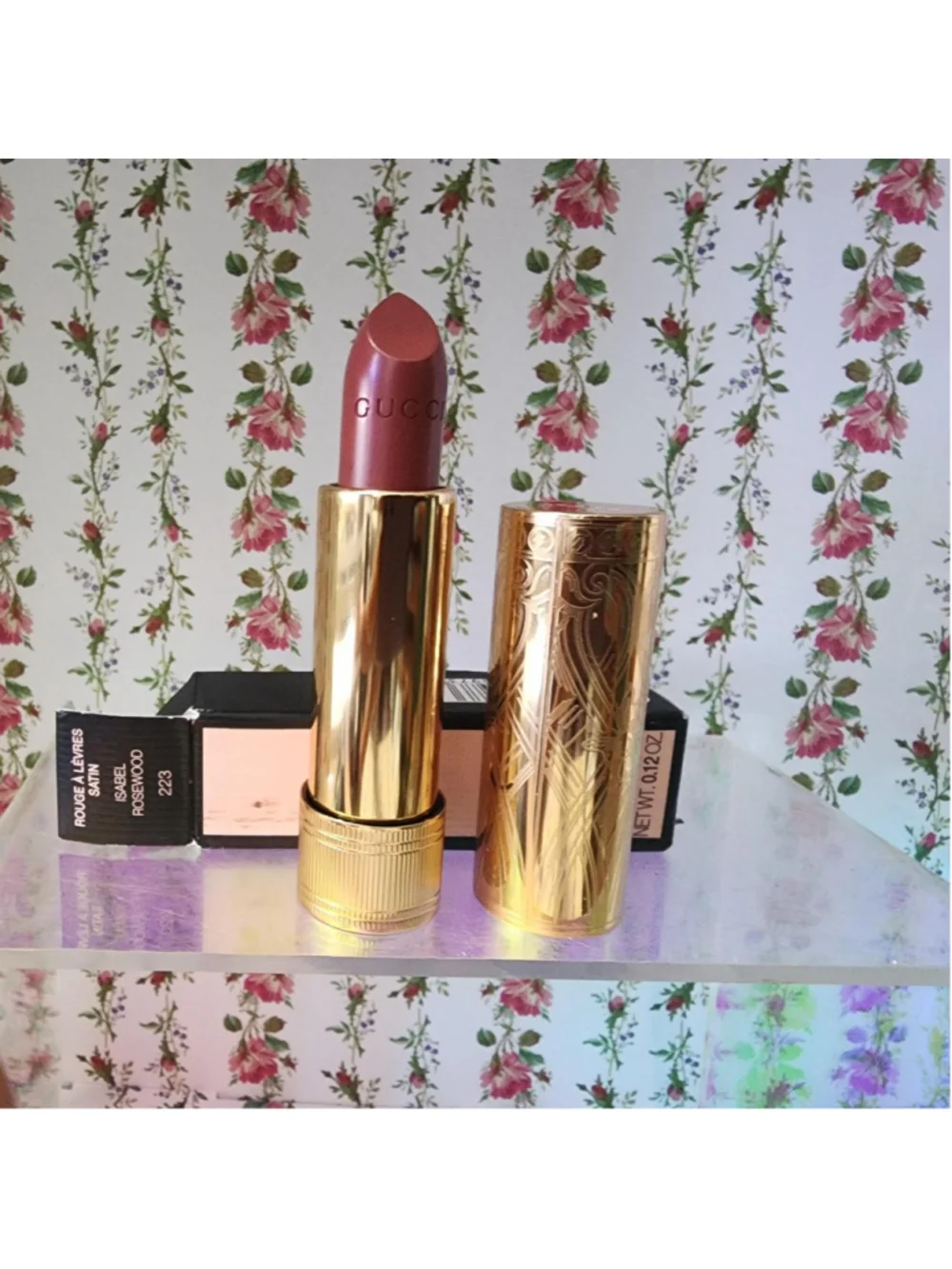 Gucci lipstick in rosewood #luxury #designer